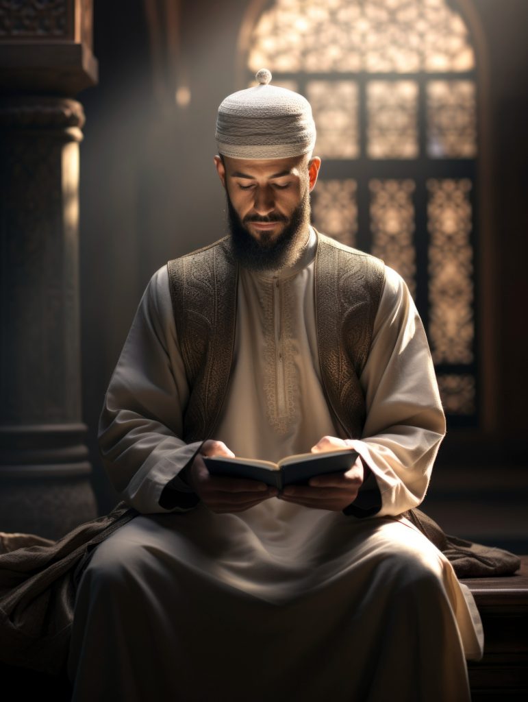 Quran reading men